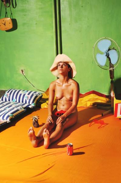 Photograph Kiril Stanoev Woman With Hat on One Eyeland